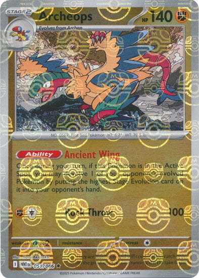 White Flare Archeops #51/86 Masterball Holo